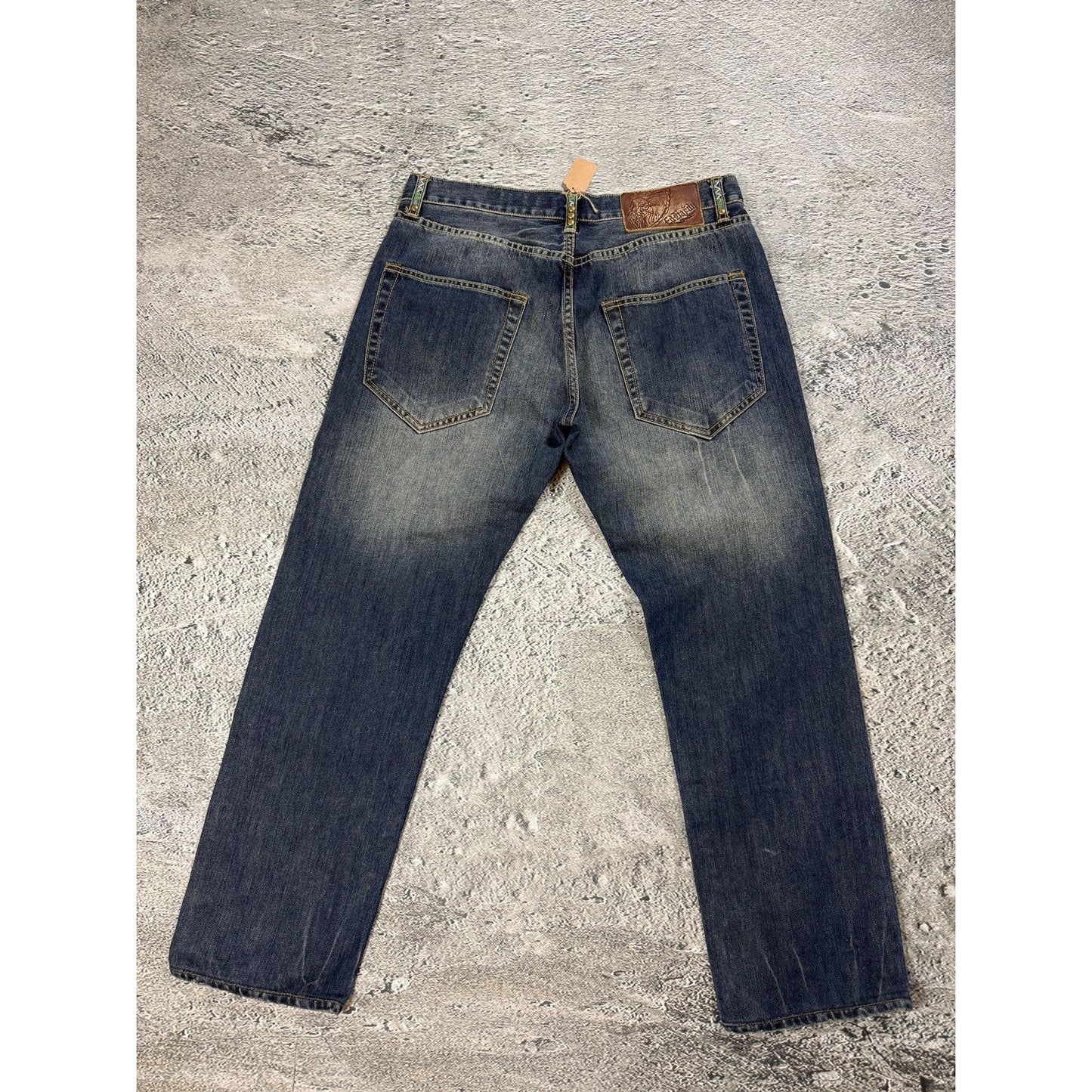 Ed Hardy Christian Audigier vintage jeans big logo pants 420