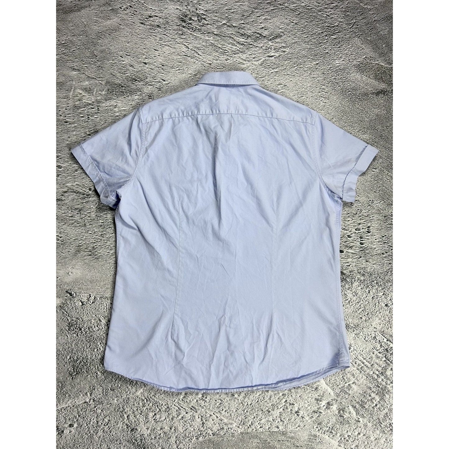 De Fursac Egyptian Cotton shirt baby blue button-up