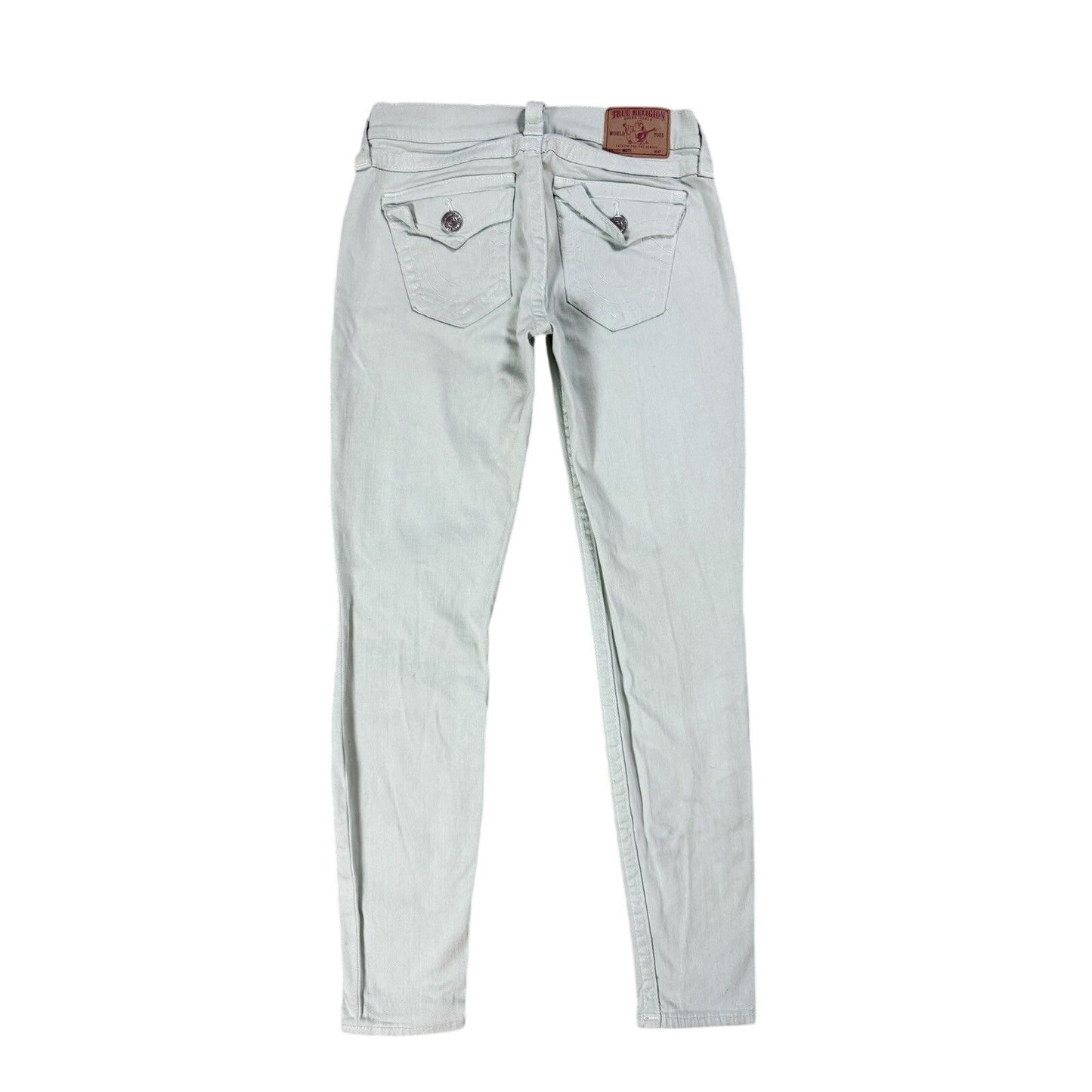 True Religion jeans mint turquoise vintage denim pants slim