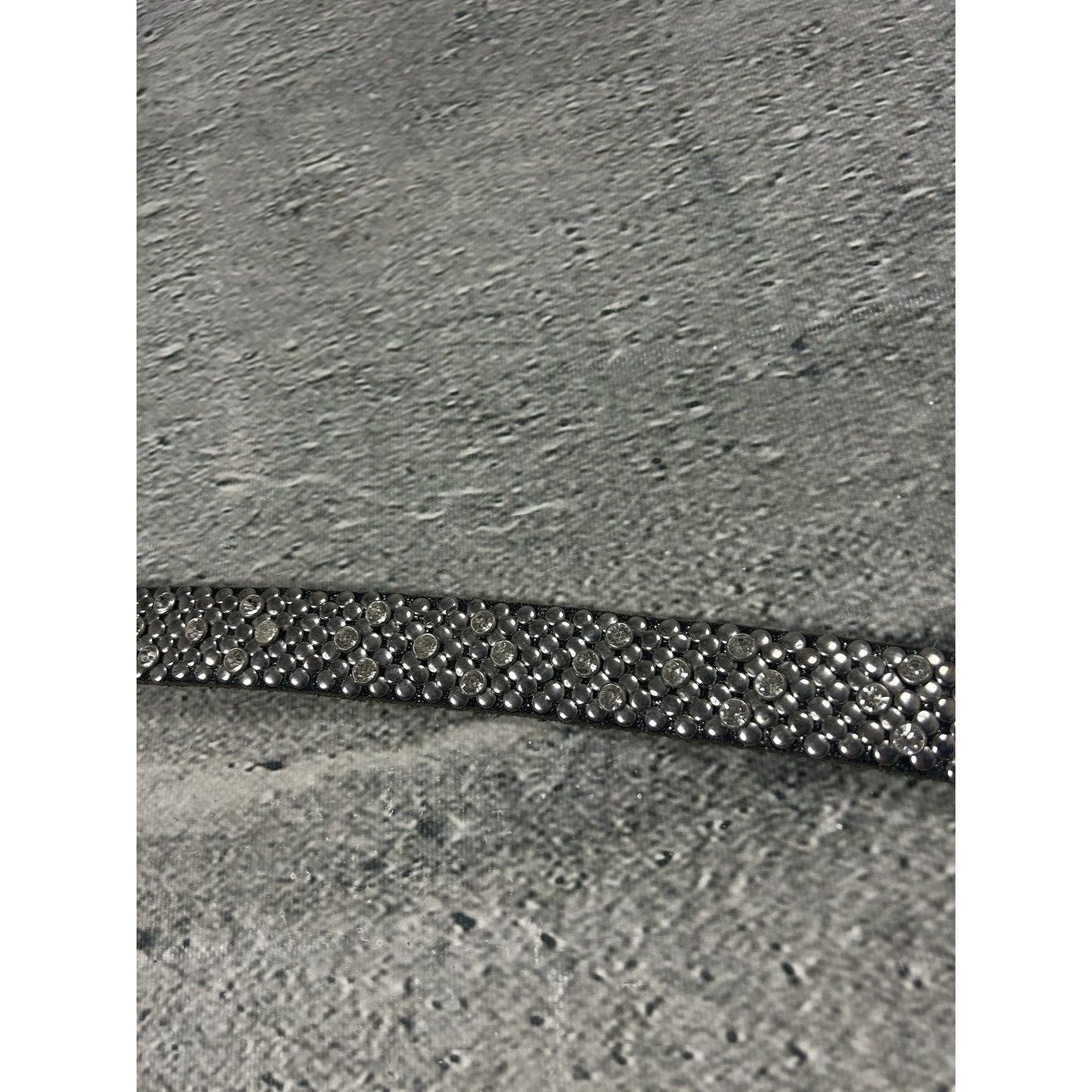 True Religion studded belt leather black Y2K