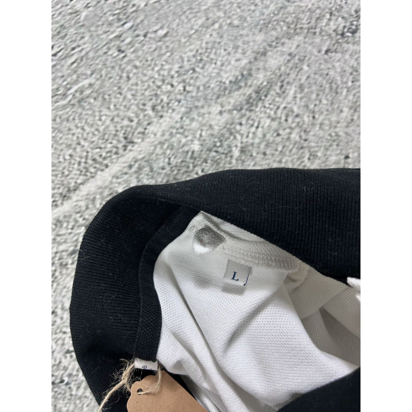 Moncler Polo Shirt White T-shirt small logo on the sleeve