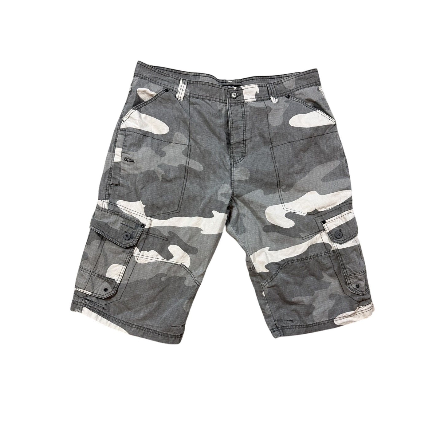George camo gray shorts jorts y2k