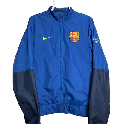 F.C. Barcelona Nike vintage blue nylon track jacket