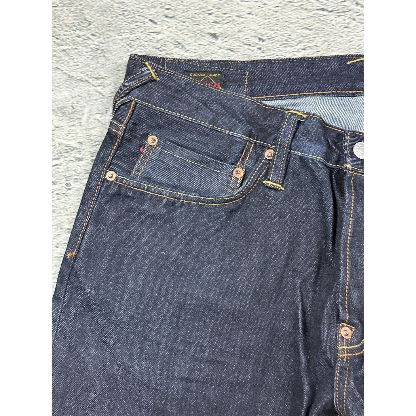 Evisu jeans daicock big logo Red selvedge raw denim Japan