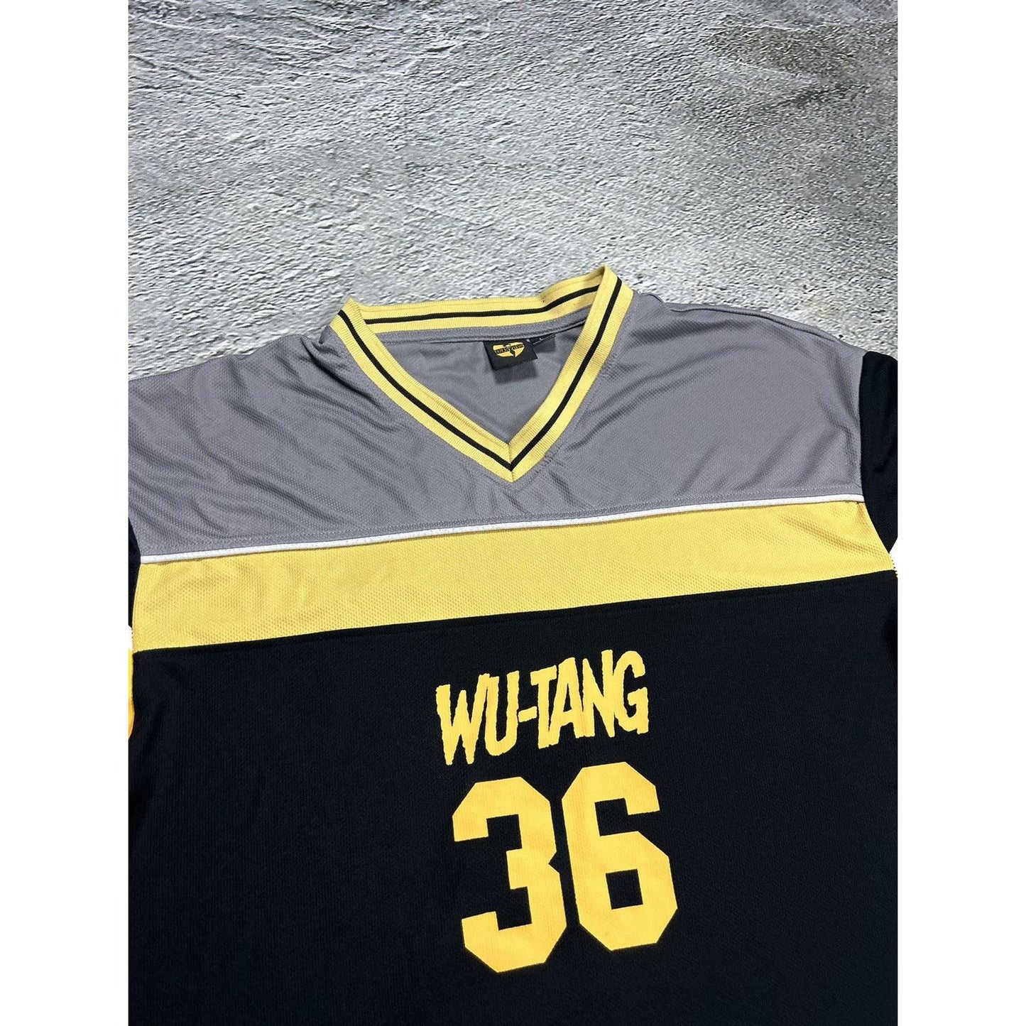 Wu Tang Clan 36 Jersey black yellow vintage style