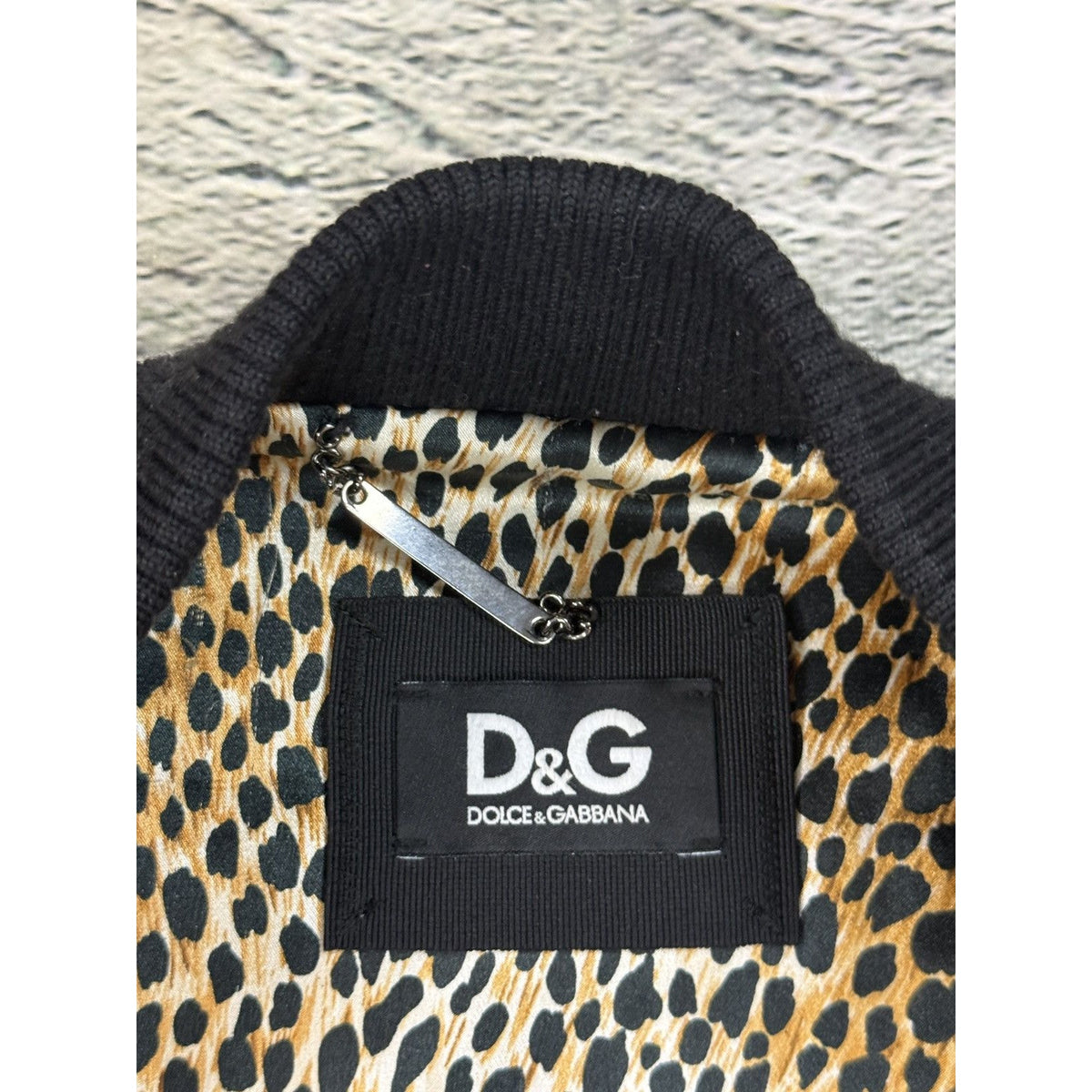 Dolce & Gabbana Leather jacket leopard lining hedi lambskin