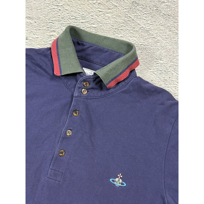 Vivienne Westwood polo T-shirt navy green red small logo