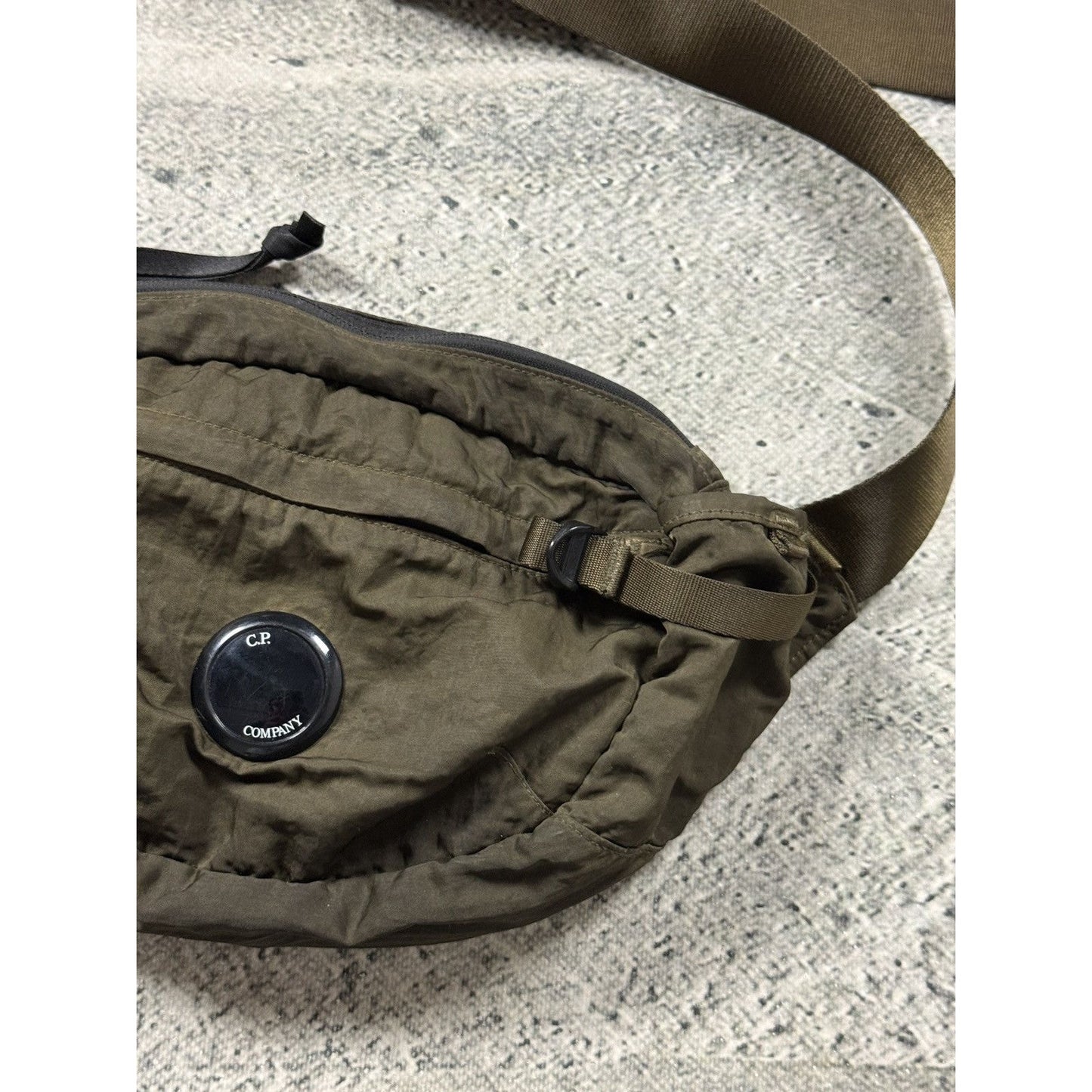 C.P. Company shoulder bag with lens khaki cargo pocket