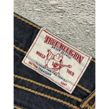True Religion vintage Rope stitch navy raw denim golden