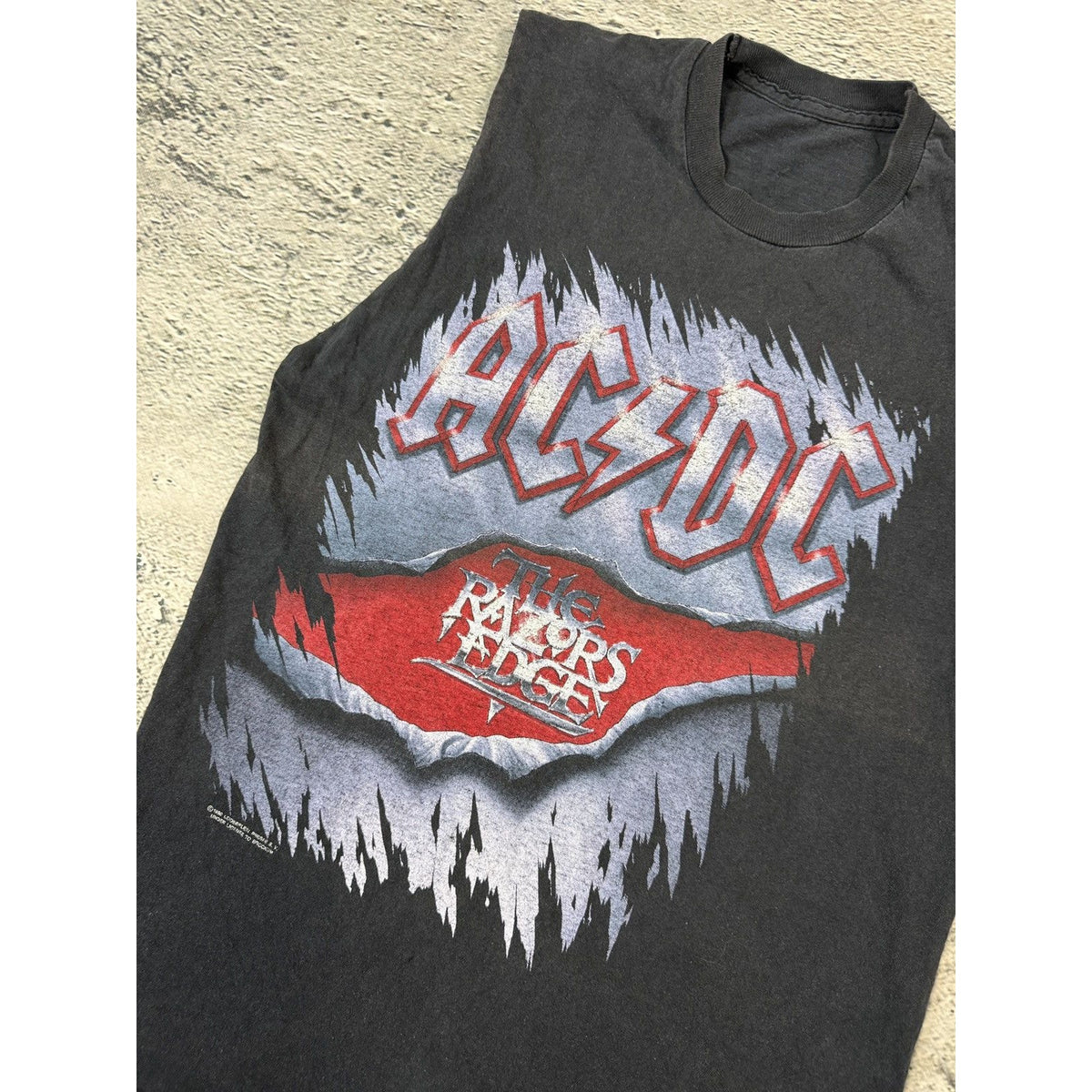 AC/DC The Razors Edge 1990 Europe Tour Hard tank top t-shirt