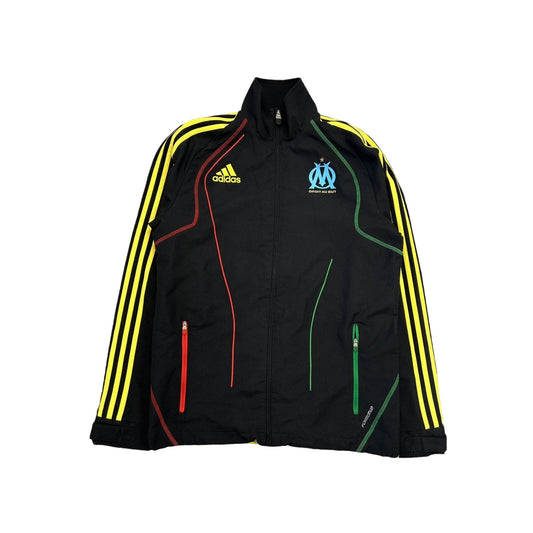 Olympique Marseille Adidas track jacket Rasta vintage black