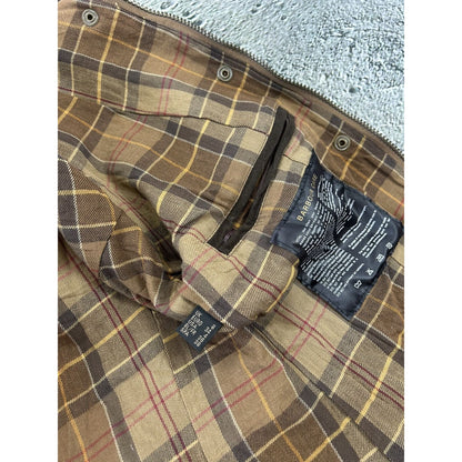 Barbour jacket brown tartan