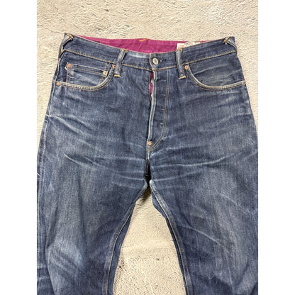 Evisu jeans daicock big logo gradient purple pink purple