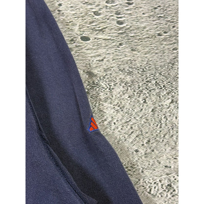 Adidas vintage sweatshirt big logo crewneck navy orange Y2K