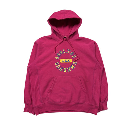 Supreme reverse Tag Hoodie fuchsia pink