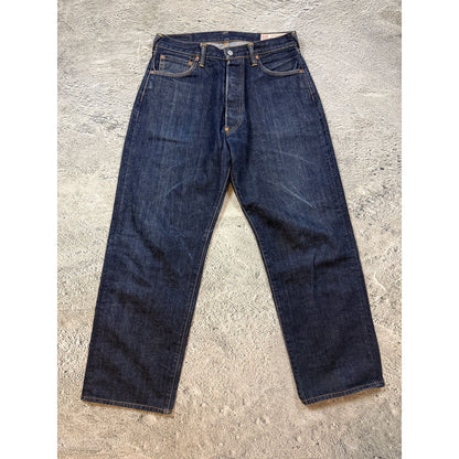 Evisu jeans white daicock big logo blue selvedge denim