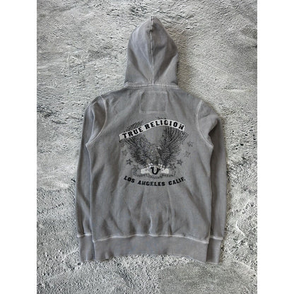 True Religion zip hoodie big logo vintage big logo Y2K