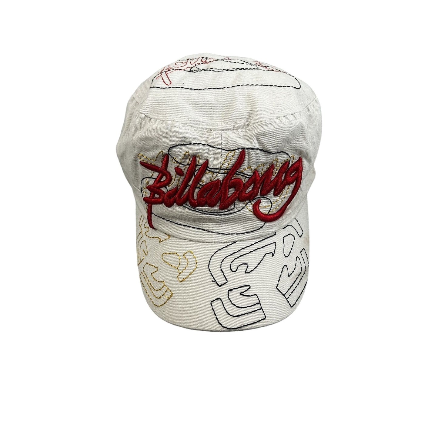 Billabong cap vintage beige Y2K big logo graffiti swag