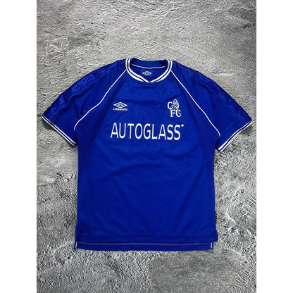 Wise Chelsea Jersey vintage Umbro blue Autoglass 1999 2001