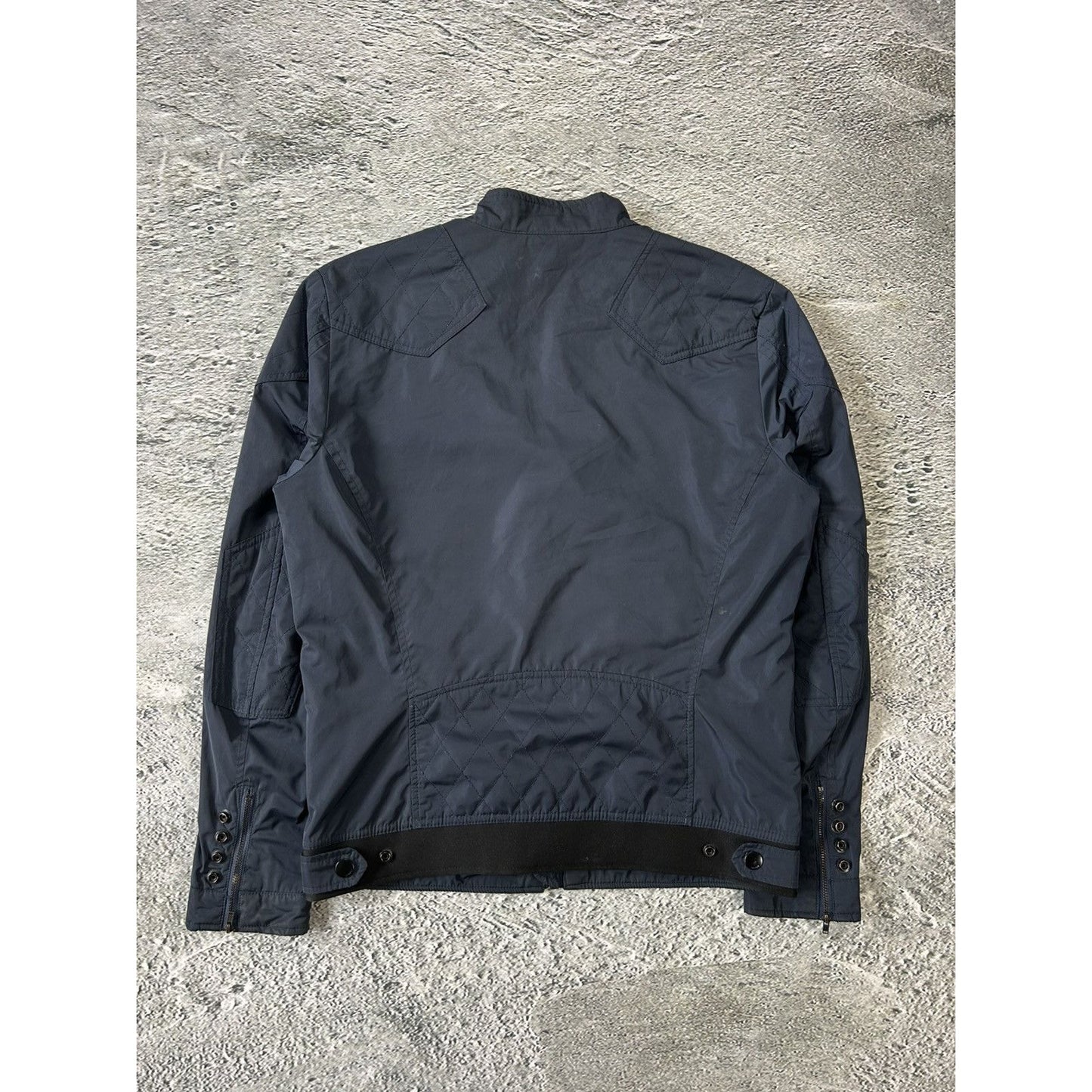 Diesel nylon jacket navy blue bomber vintage Y2K