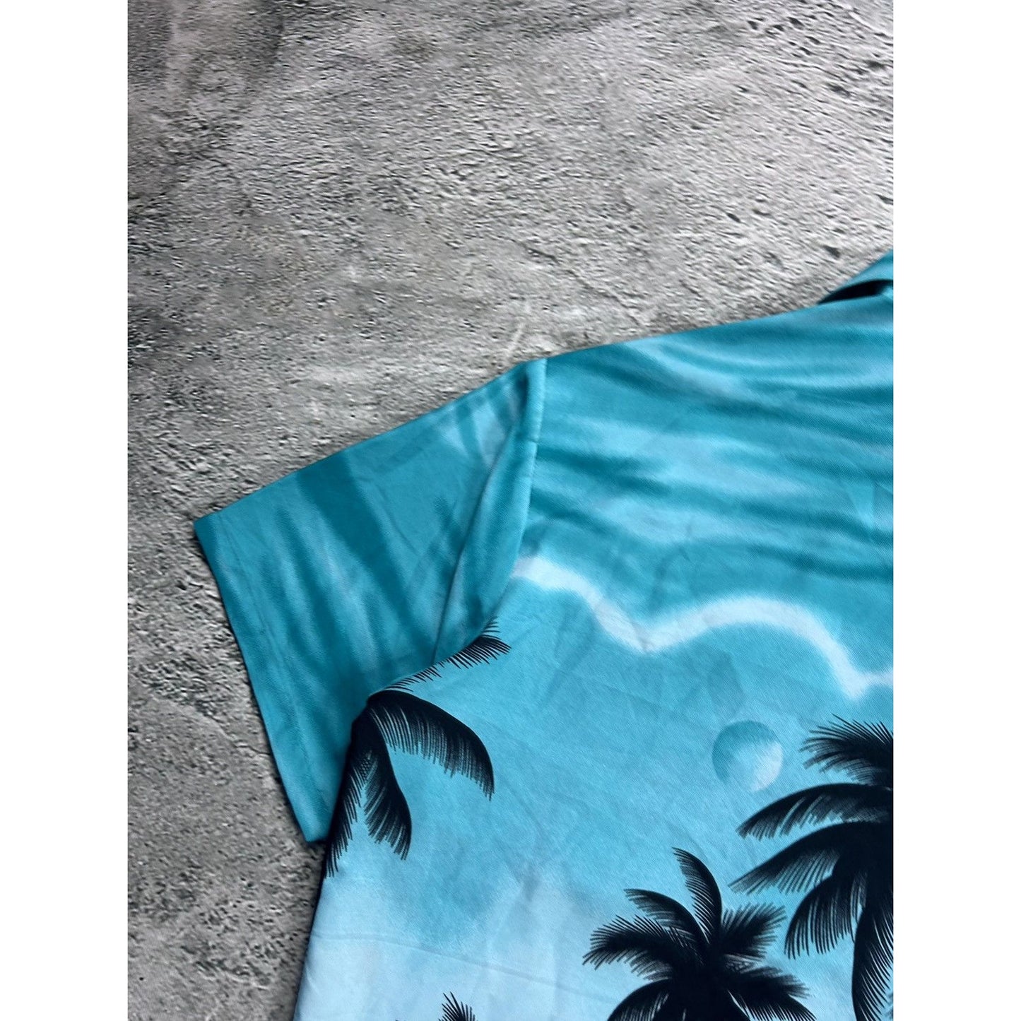 Hawaiian Shirt vintage Don Amigo palms beach sea summer