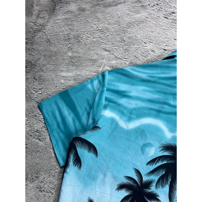 Hawaiian Shirt vintage Don Amigo palms beach sea summer