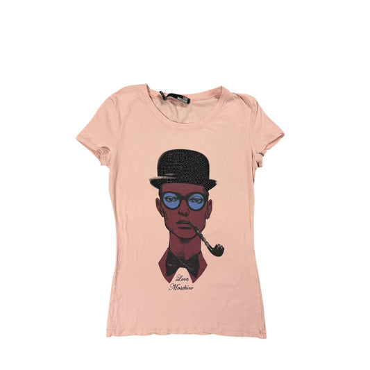 Love Moschino Pink Hipster Top T-shirt