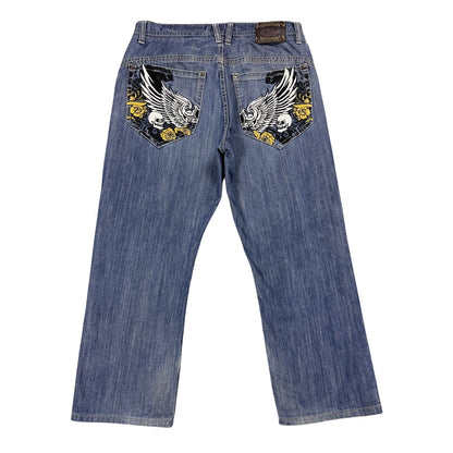 G-Unit Jeans vintage embroidery hip hop denim baggy