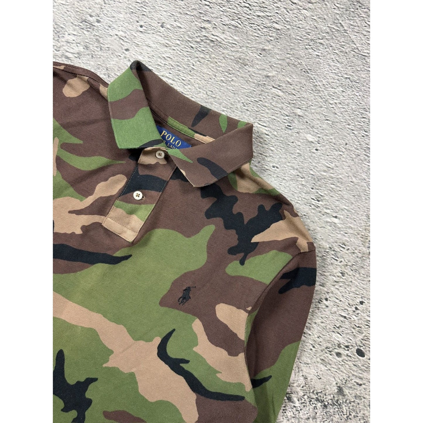 Chief Keef Polo Ralph Lauren vintage Camo T-shirt military