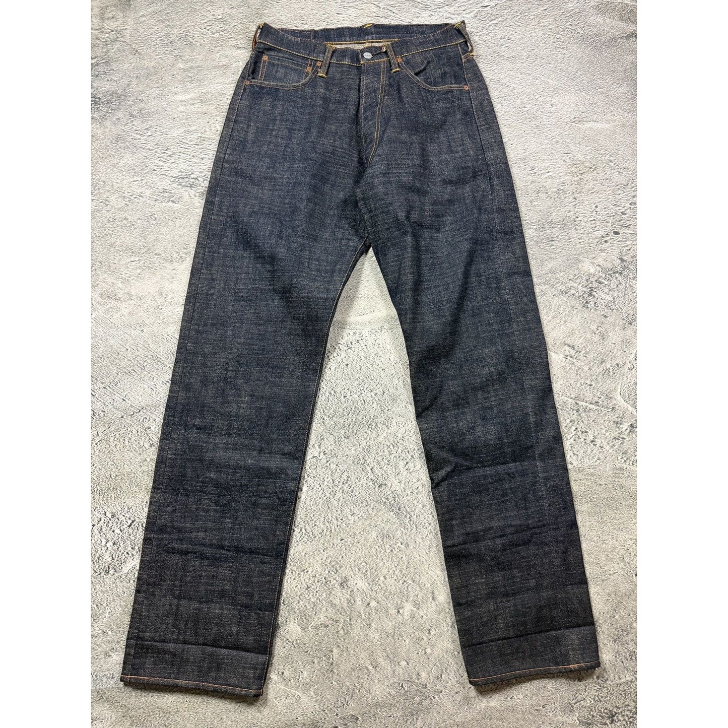 Evisu daicock pink jeans vintage raw denim Y2K big logo
