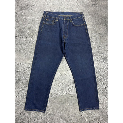 Evisu jeans daicock big logo yellow selvedge denim Japan