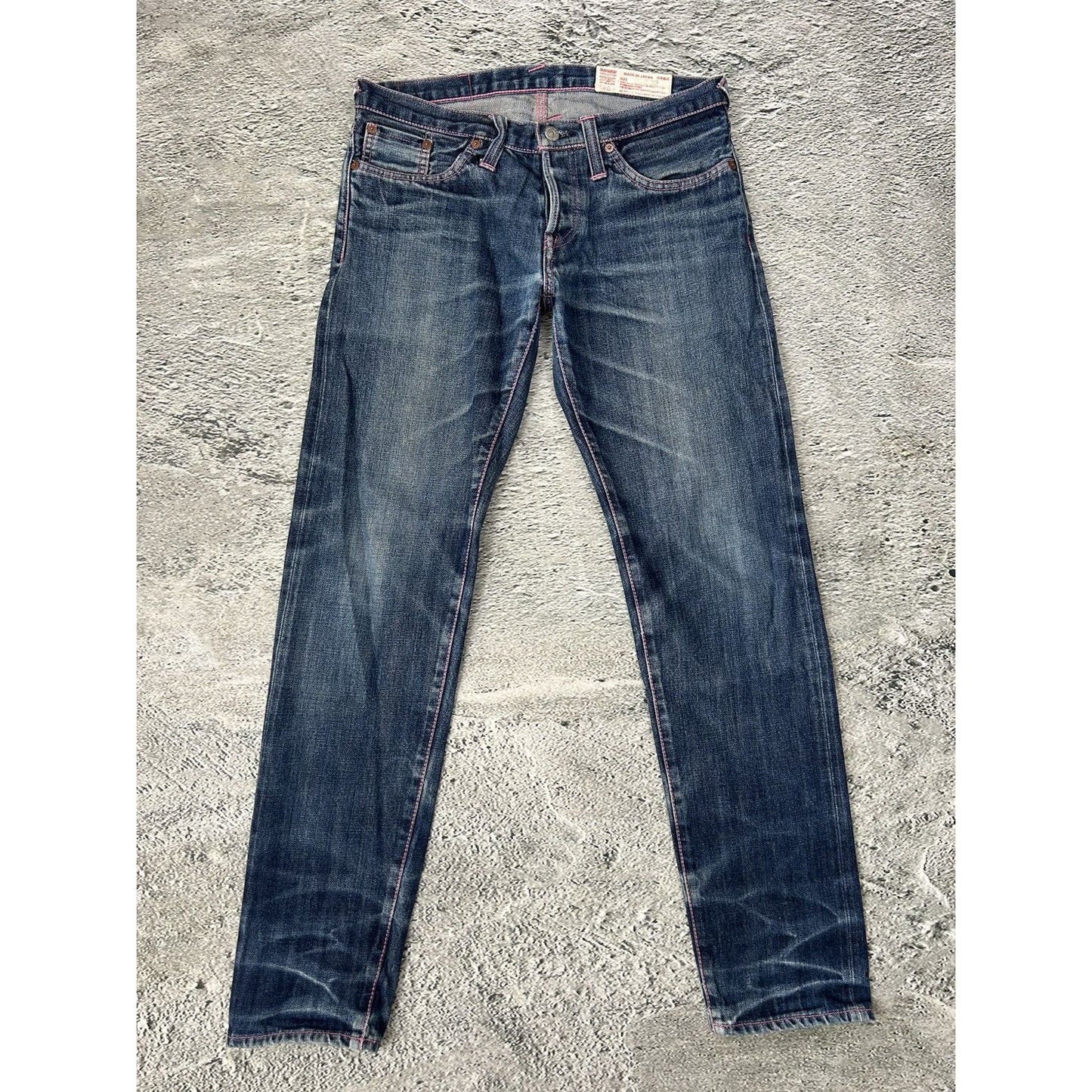 Evisu jeans daicock big logo pink selvedge denim Japan