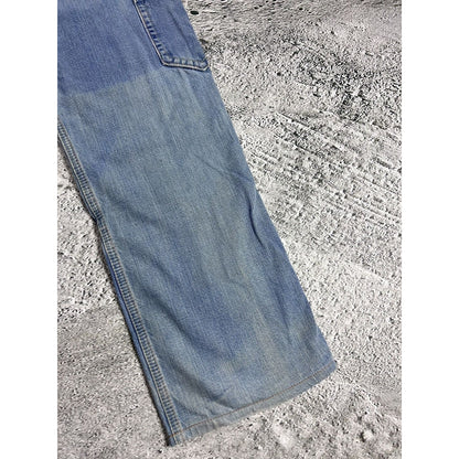 Evisu EU ED jeans vintage denim pants cargo baby blue Y2K