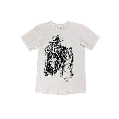Supreme x Yohij Yamamoto scribble Portrait t-shirt