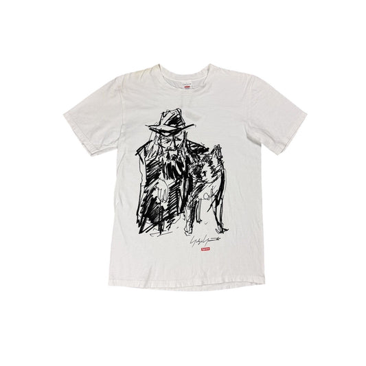 Supreme x Yohij Yamamoto scribble Portrait t-shirt