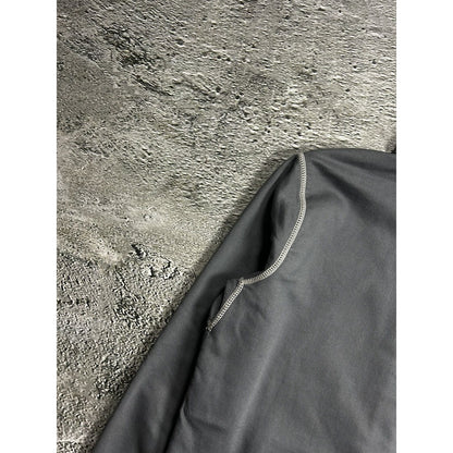 True Religion vintage grey zip hoodie white thick stitching