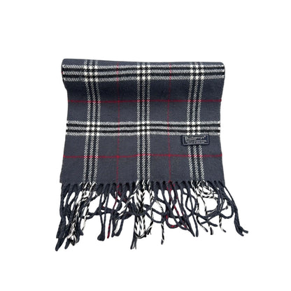 Burberry scarf lambswool cashmere grey nova check