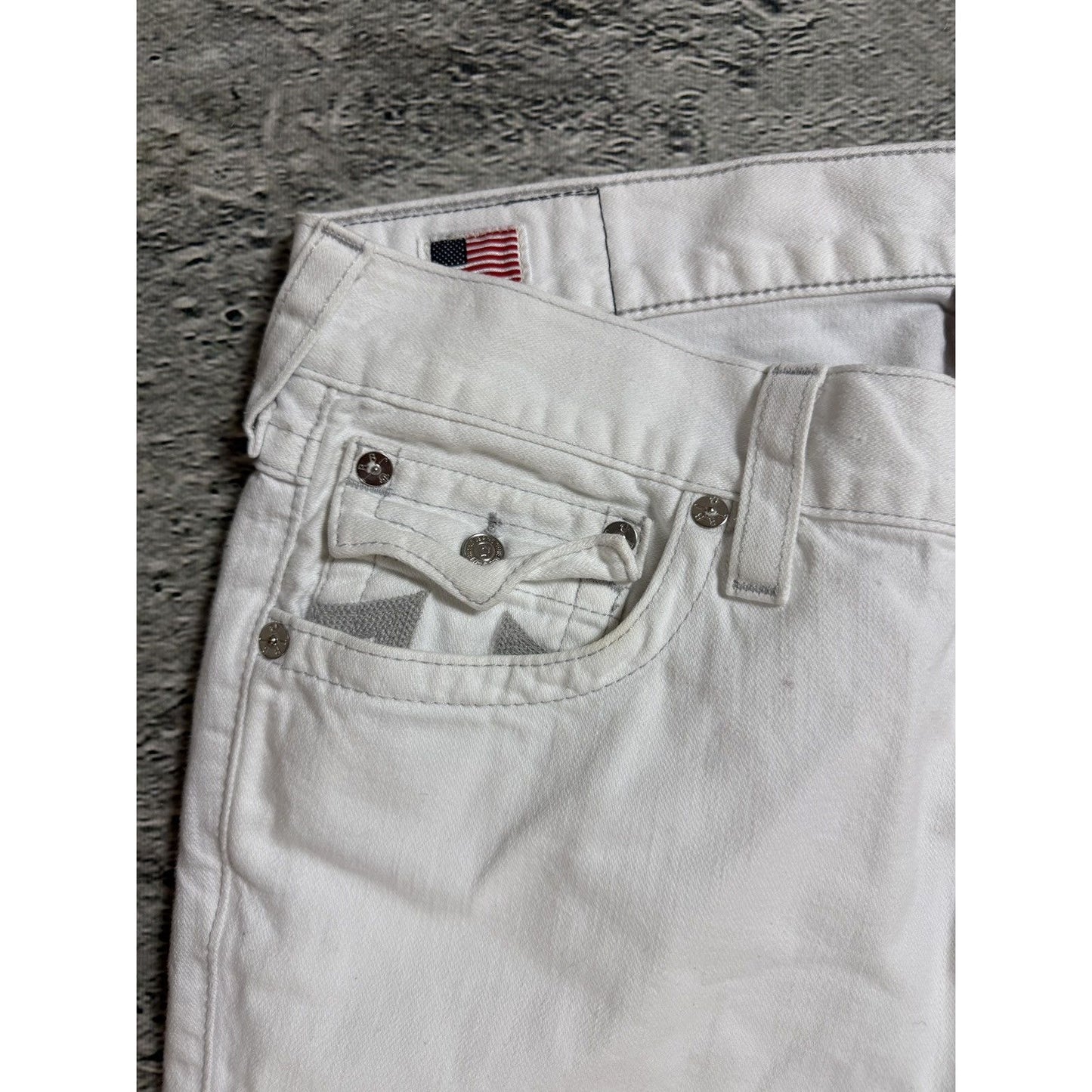 True Religion vintage white jeans Ricky