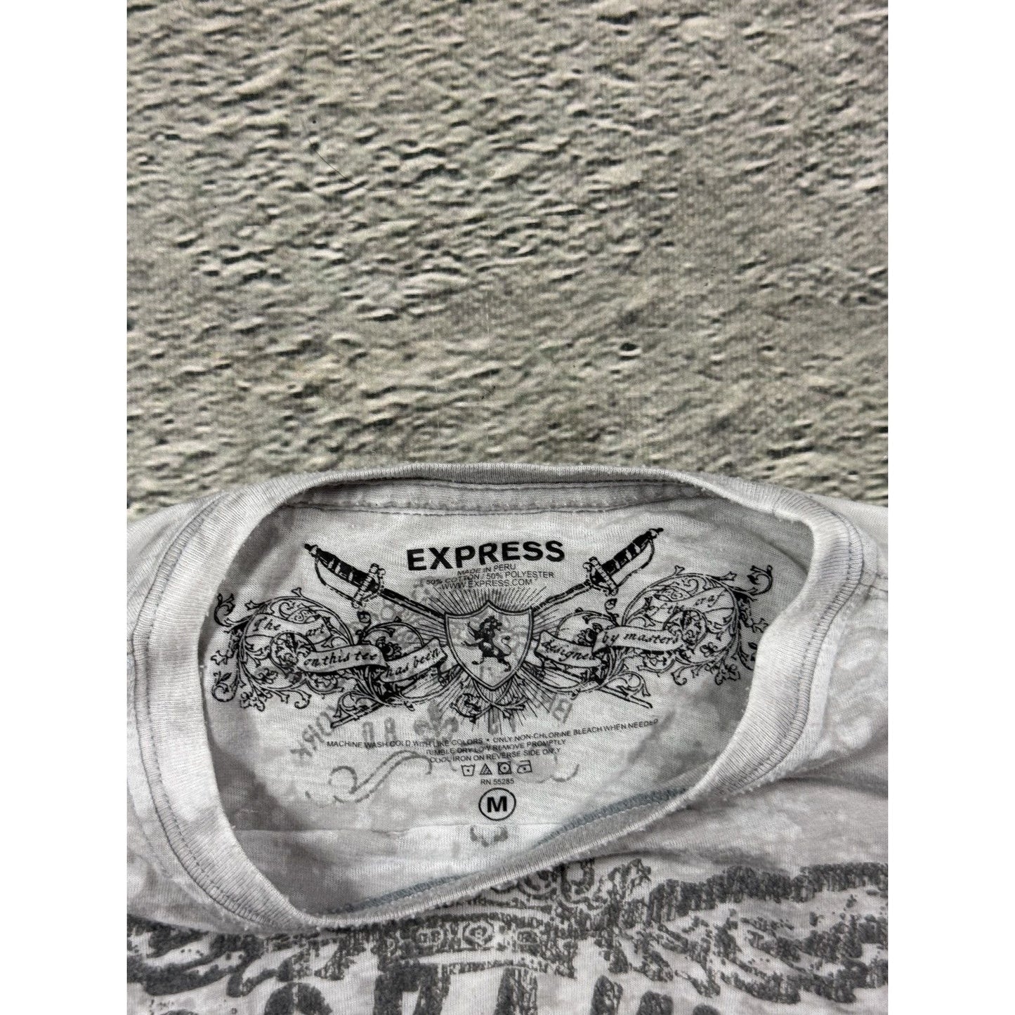 Rocaway Vintage Y2K white big logo express affliction