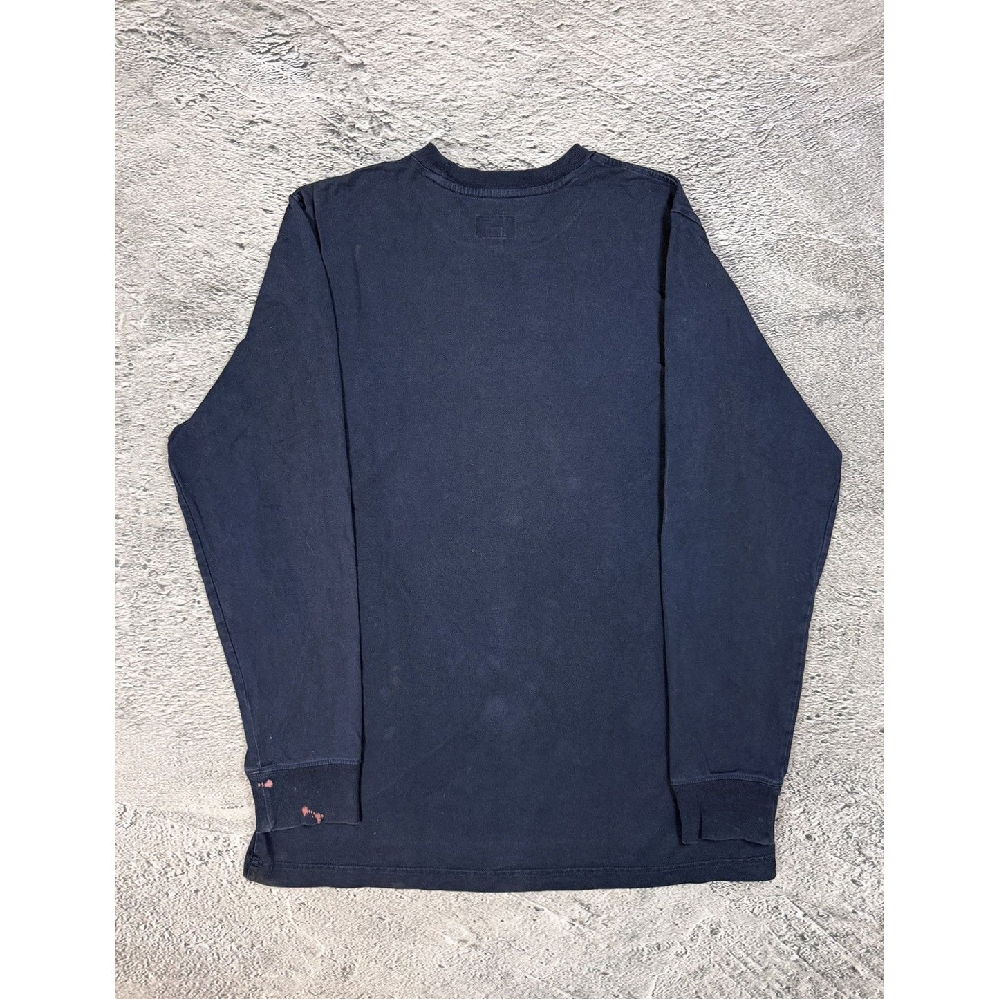Supreme long sleeve T-shirt navy big logo 3M Reflective