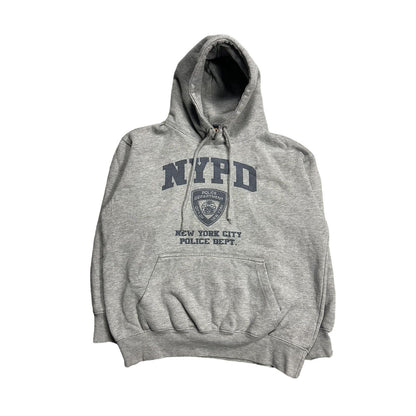 Vintage New York Police Department NYPD Hoodie Y2K grey