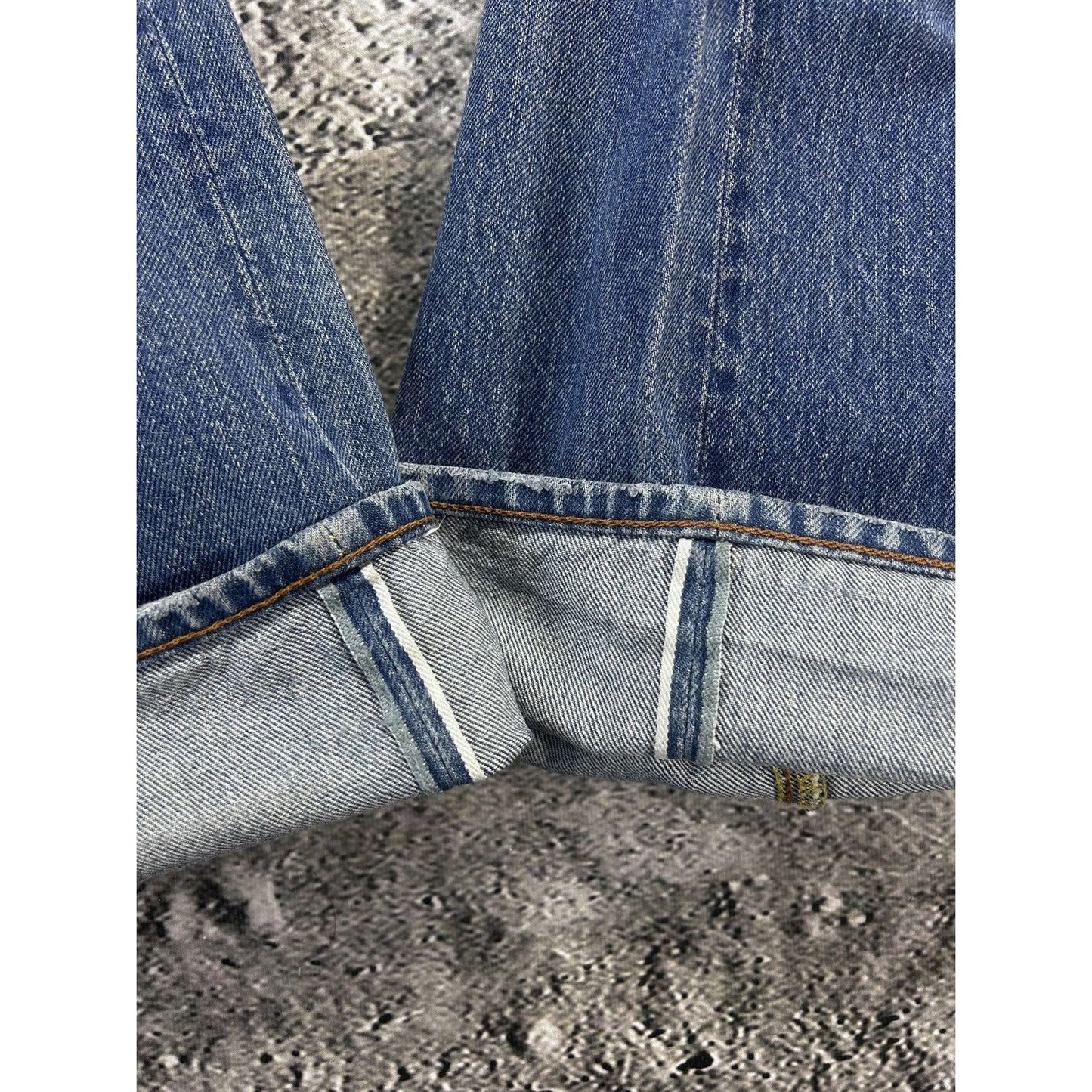 Evisu jeans vintage selvedge denim pants seagulls baby blue