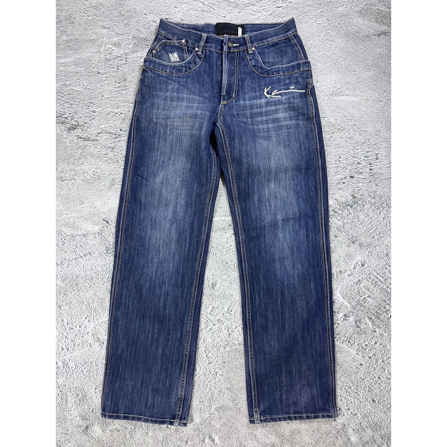 Karl Kani jeans vintage blue baggy Y2K