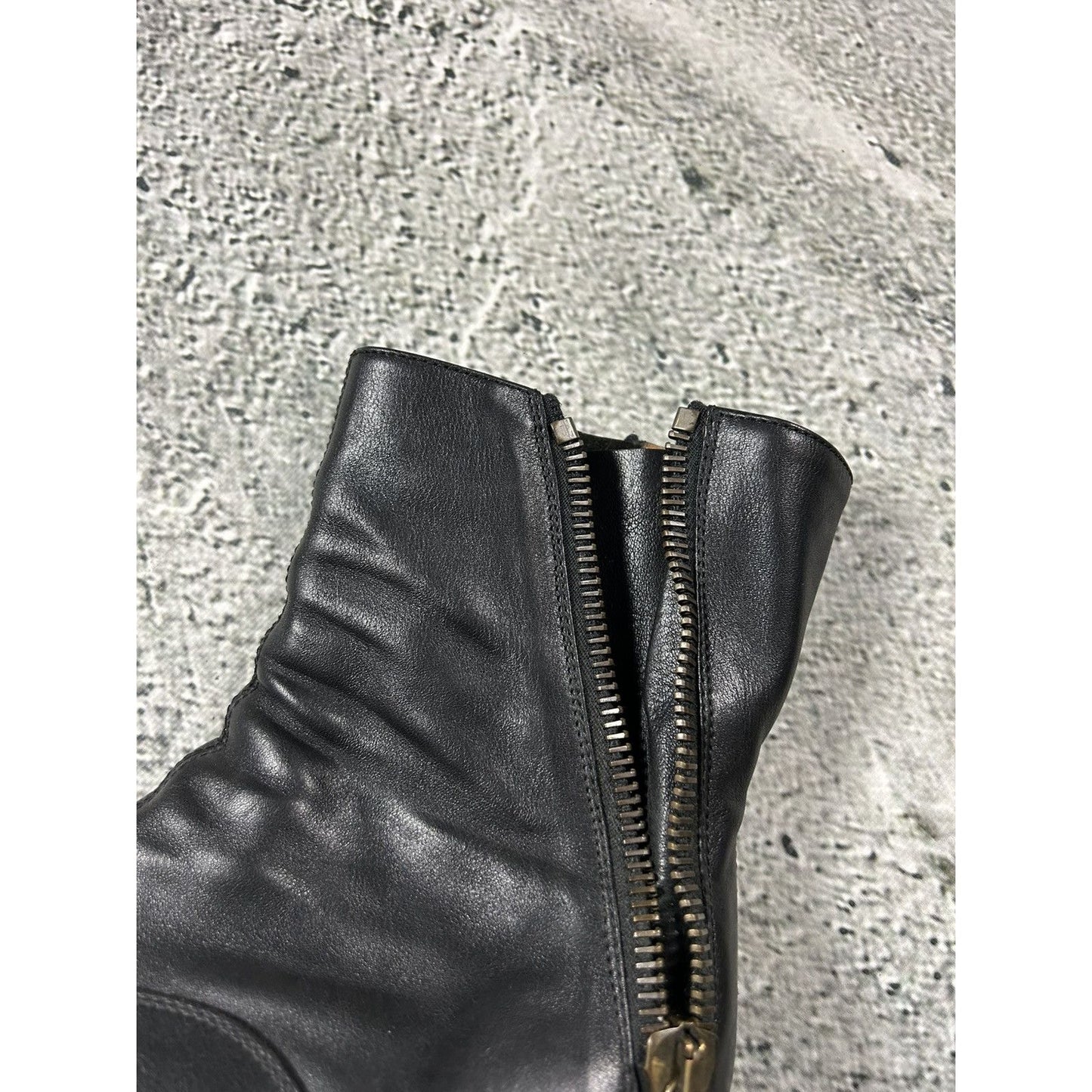 Chloe Lexie Shoes Leather Heels Zipper Boots