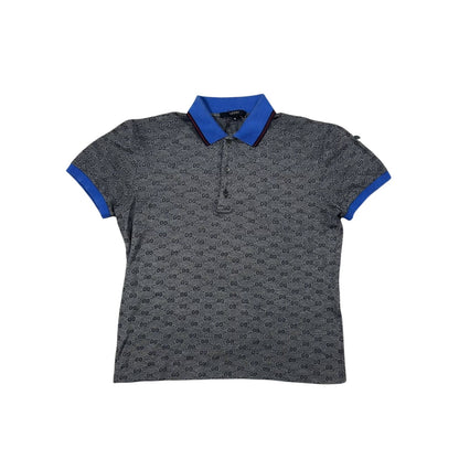 Gucci Chief Keef Polo T-shirt Monogram blue collar