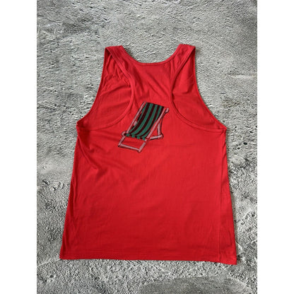 adidas take off tank top red sleeveless vintage