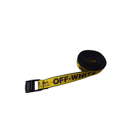Off-White Yellow tape belt swag