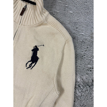 Chief Keef Polo Ralph Lauren zip sweater Beige Big Pony