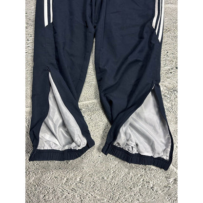 Adidas vintage navy track pants small logo 2000s drill Y2K
