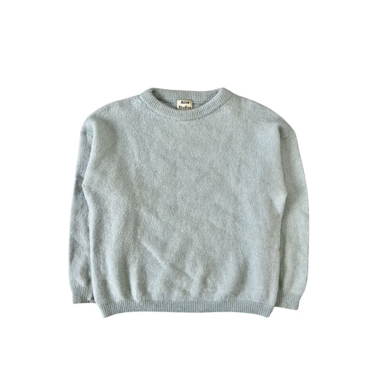 Acne Studios mohair sweater dramatic moh paw15 turquoise